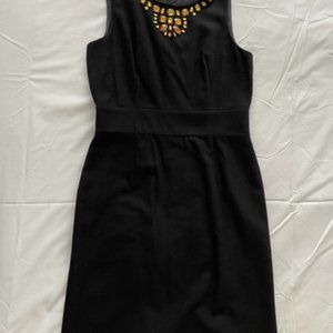 Black Wool Banana Republic Dress w/ jewels